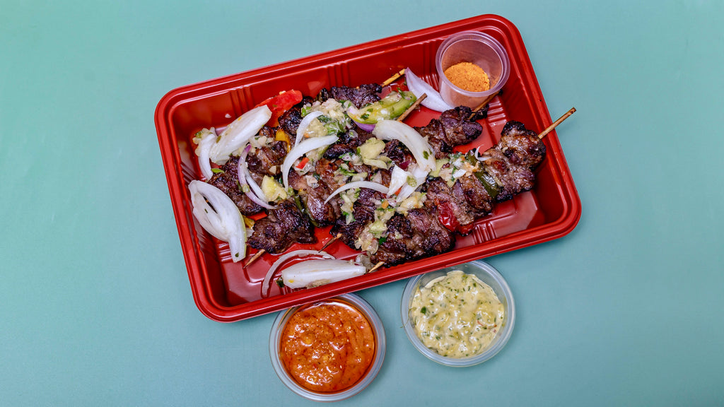 BROCHETTE DE BOEUF + ACCOMPAGNEMENT