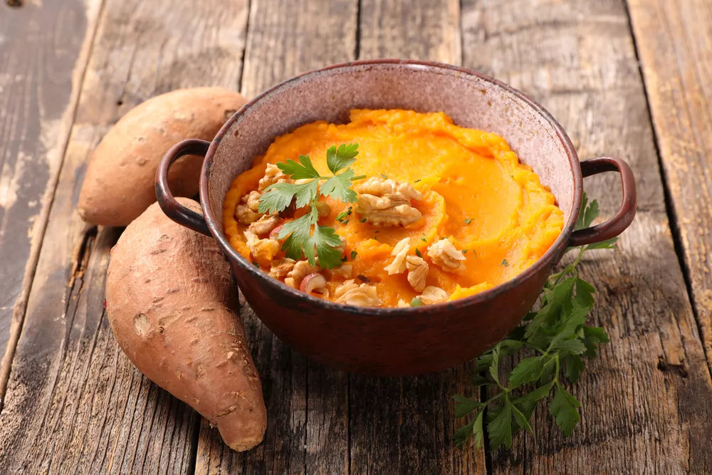 ÉCRASÉ DE PATATE DOUCE AU LAIT DE COCO